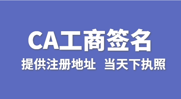 注冊公司怎么使用CA數字證書進行簽名（工商電子簽名怎么操作）